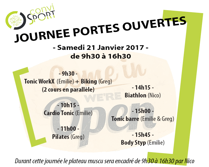 Portes ouvertes Janvier 2017