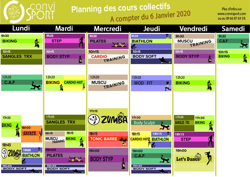 Planning janvier 2020