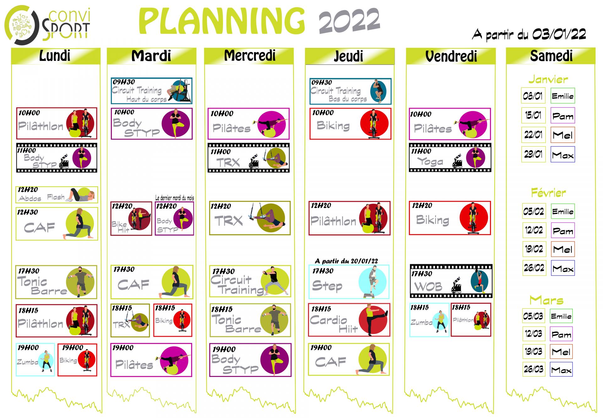 Planning janvier 2022 1site